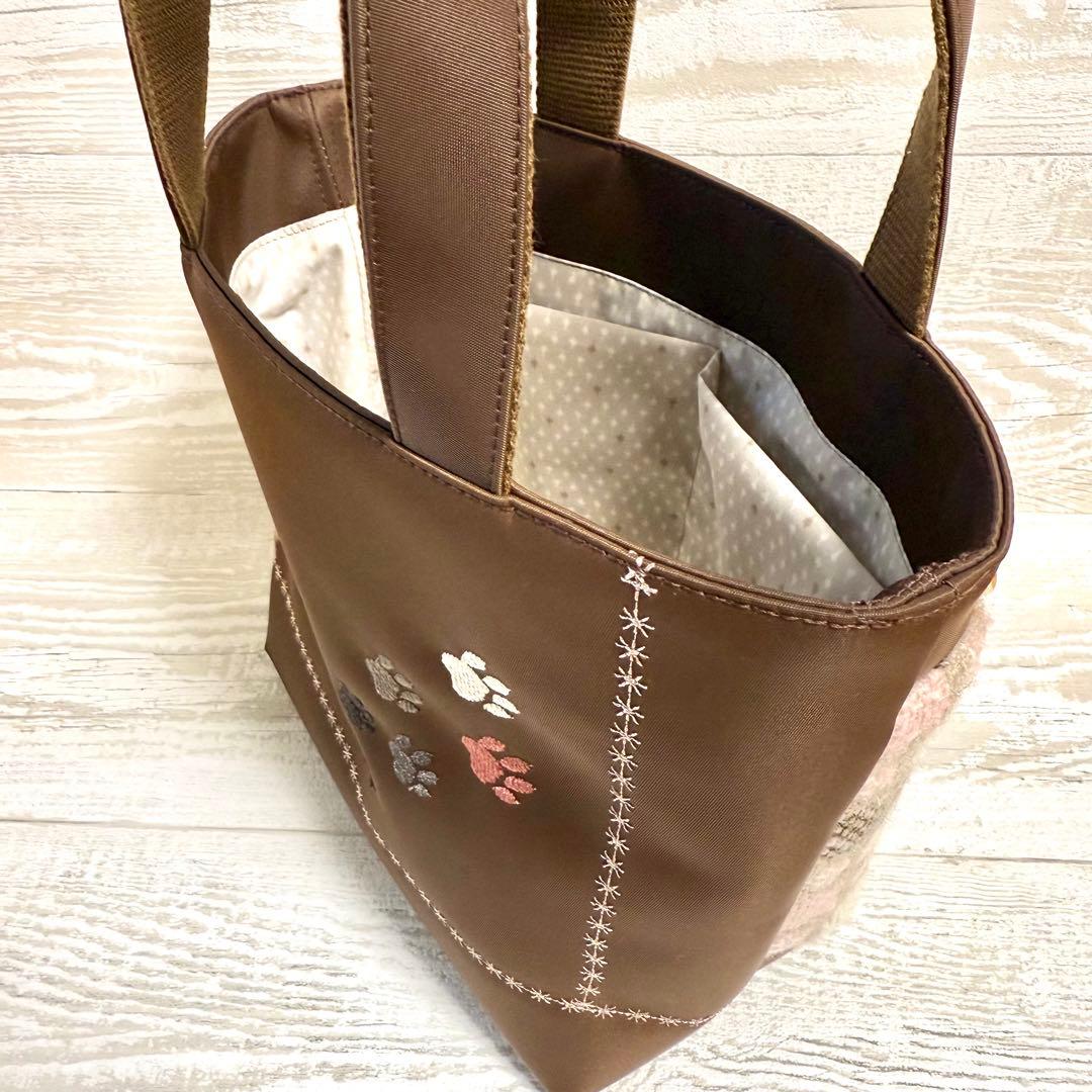 コーギー犬刺繍♡秋冬トートバッグ