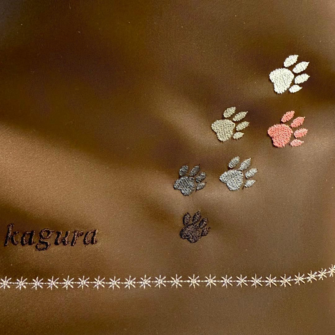 コーギー犬刺繍♡秋冬トートバッグ