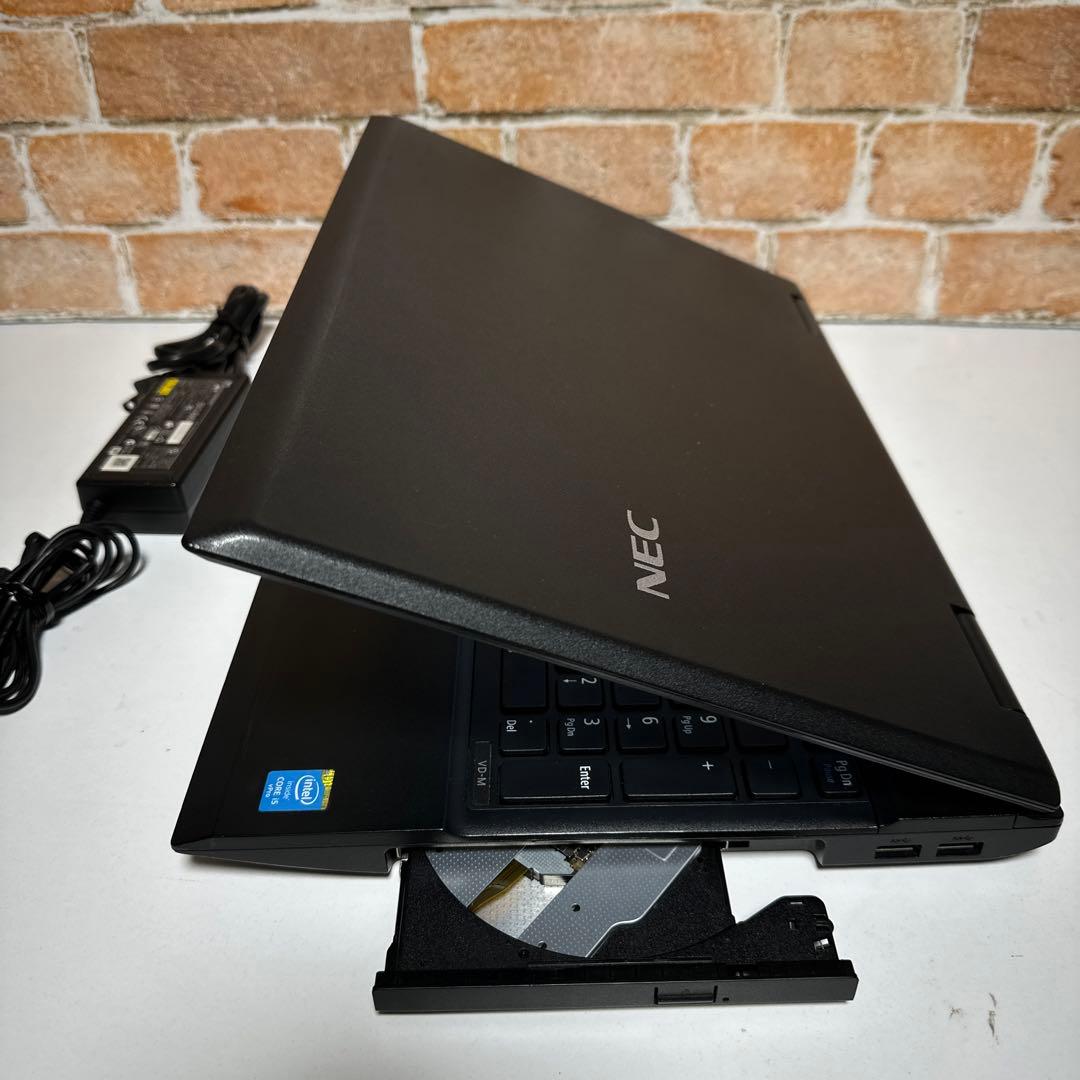 NEC ノートPC Core i5 高速起動SSD メモリ8GB オフィス入り