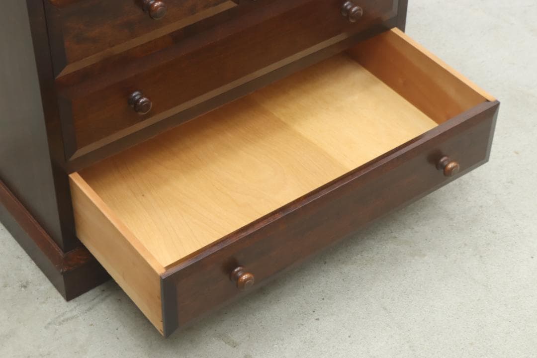 松本民芸家具 ライティングビューロー ミズメザクラ無垢材 デスク キャビネット