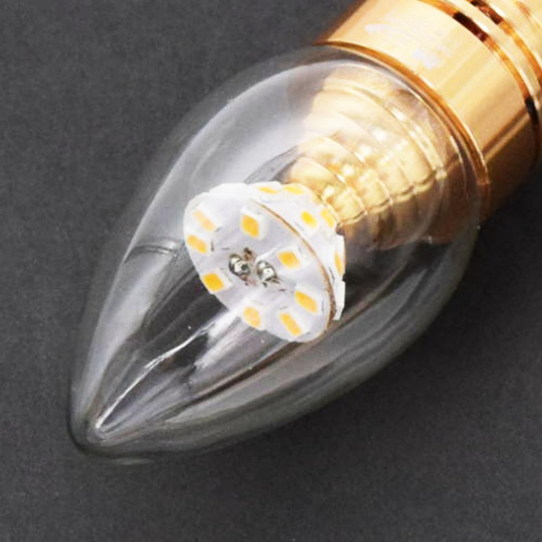 【10個セット】シャンデリア用　LED電球　E-12