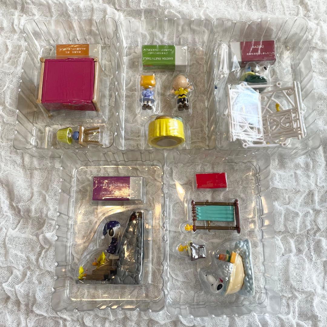 スヌーピー　フィギュア　ミニチュア　計五点