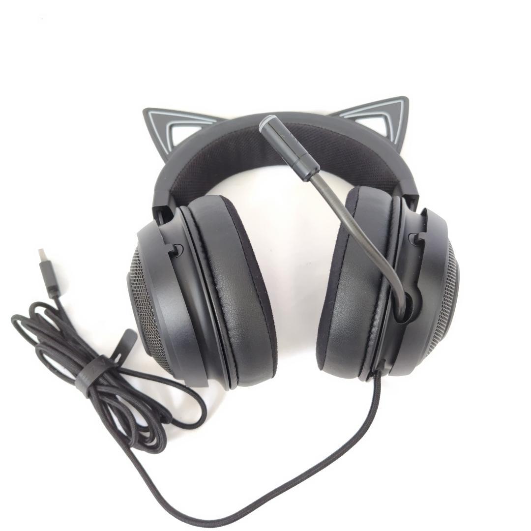 【美品】Razer Kraken Kitty ゲーミングヘッドセット　猫耳