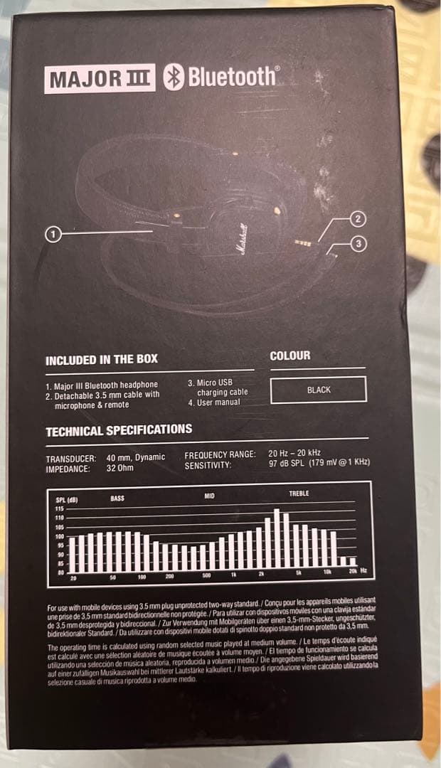 (マーシャル)ヘッドフォン Marshall Major III