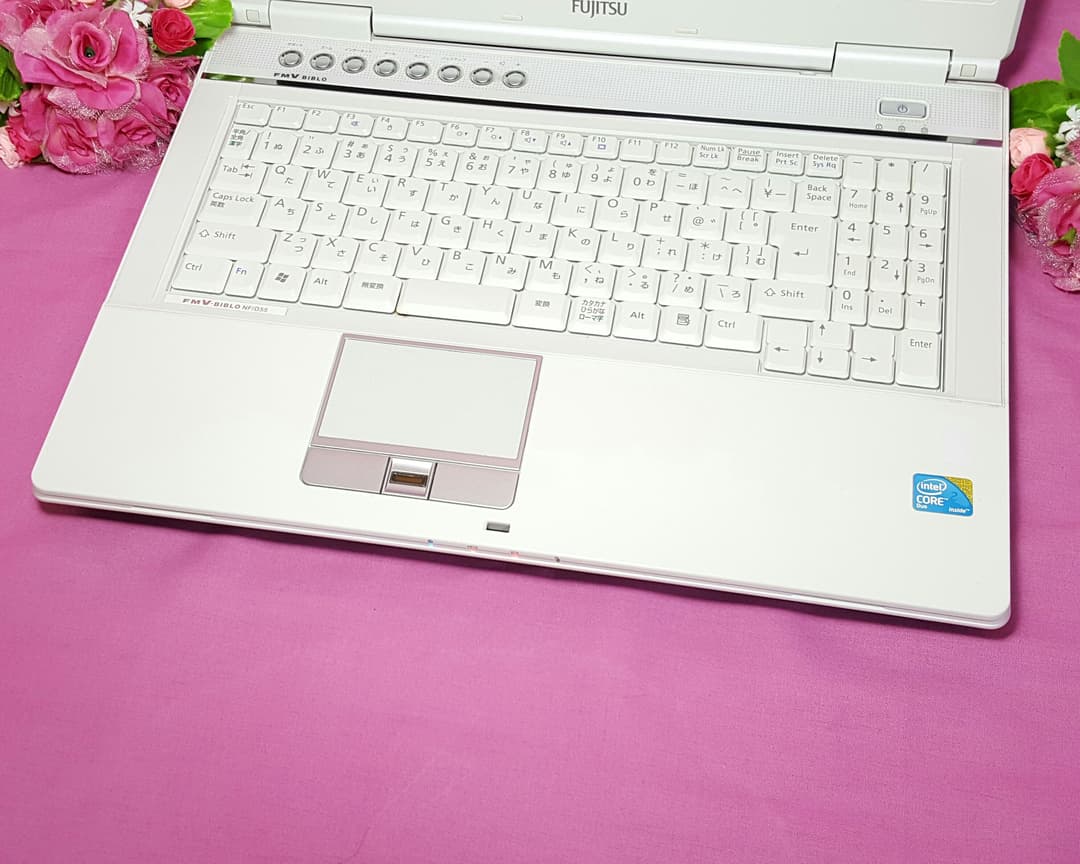 ♢富士通♢ホワイトBIBLO♢WINDOWS10♢大容量HDD♢テンキ♠HDMI