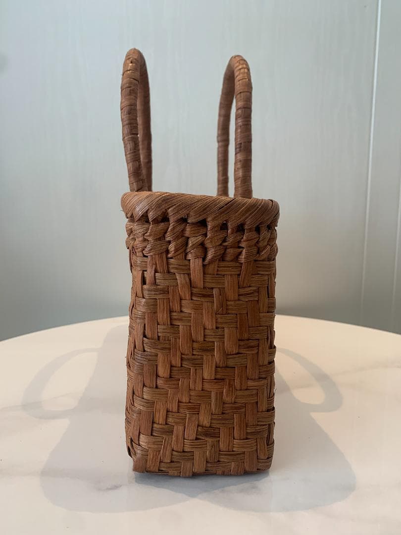 山葡萄 かごバッグ 網代編み 籠 手提げ 巾着袋