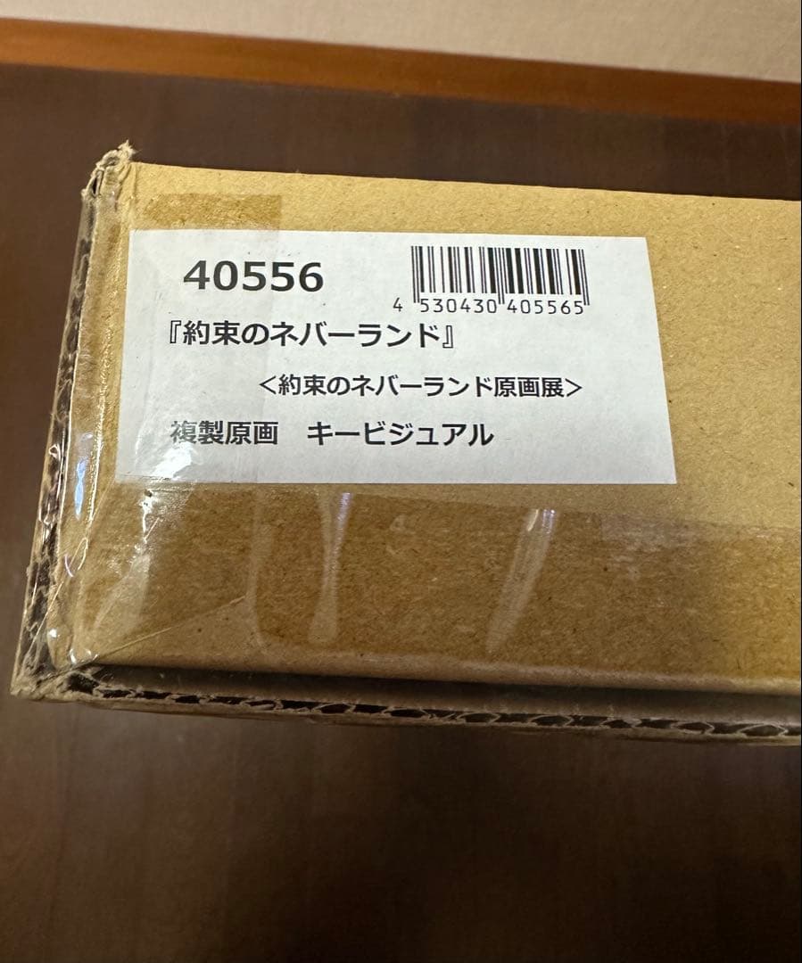 約束のネバーランド　複製原画　キービジュアル　直筆サイン入り　未開封