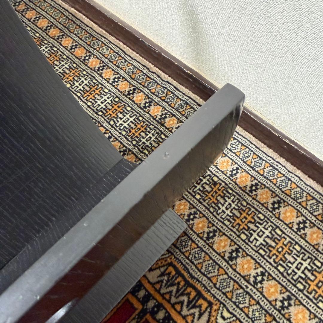 ミッドセンチュリー デザイン マガジンラック ブラック 曲線デザイン モダン