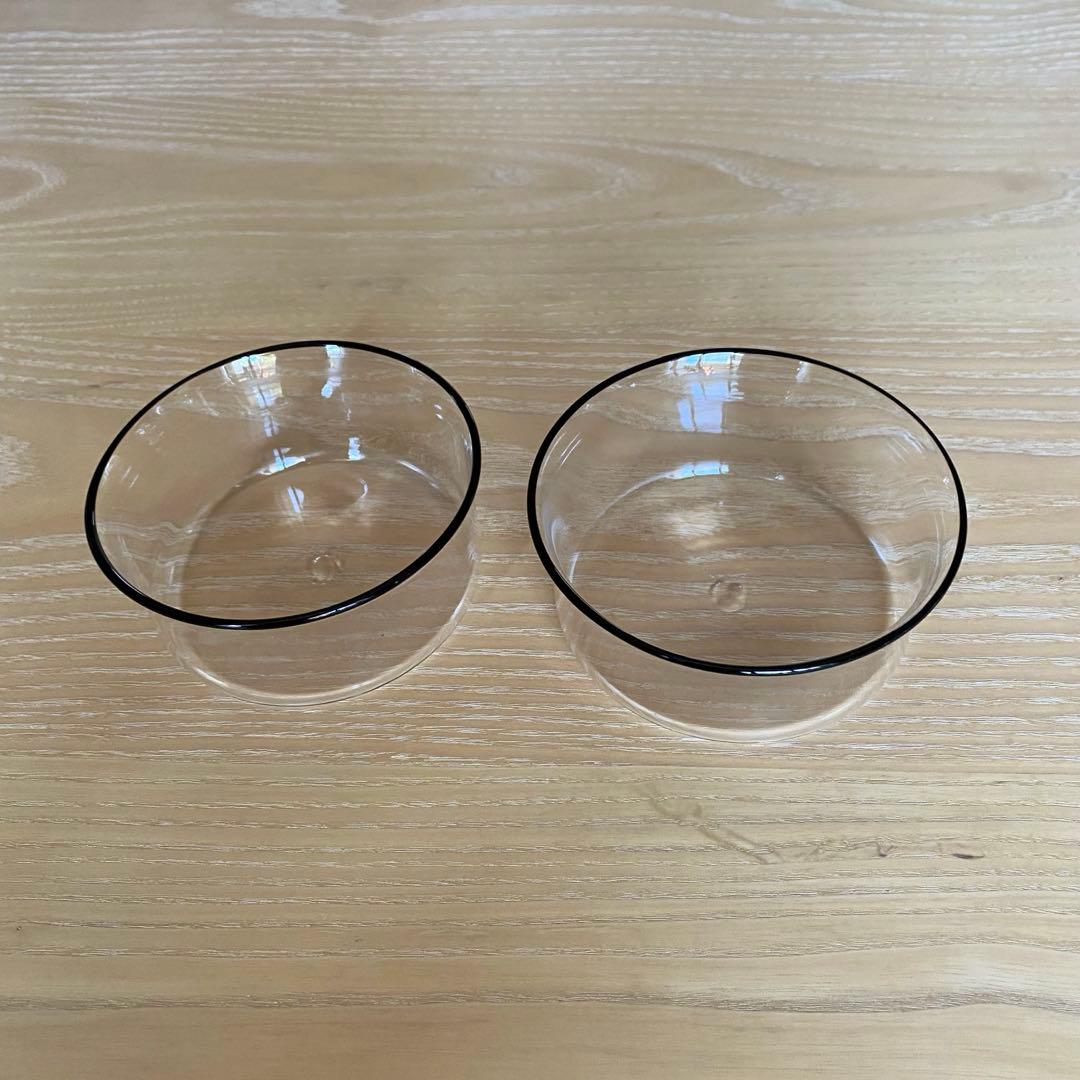 黒川登紀子　さん(人気作家) ボール2個セット　ガラスボウル　ガラス器