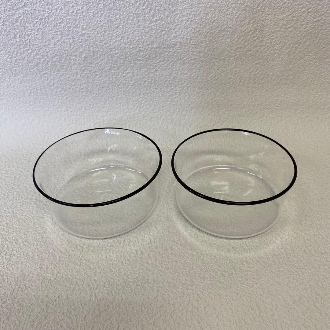 黒川登紀子　さん(人気作家) ボール2個セット　ガラスボウル　ガラス器