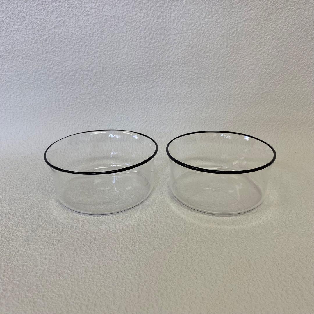 黒川登紀子　さん(人気作家) ボール2個セット　ガラスボウル　ガラス器