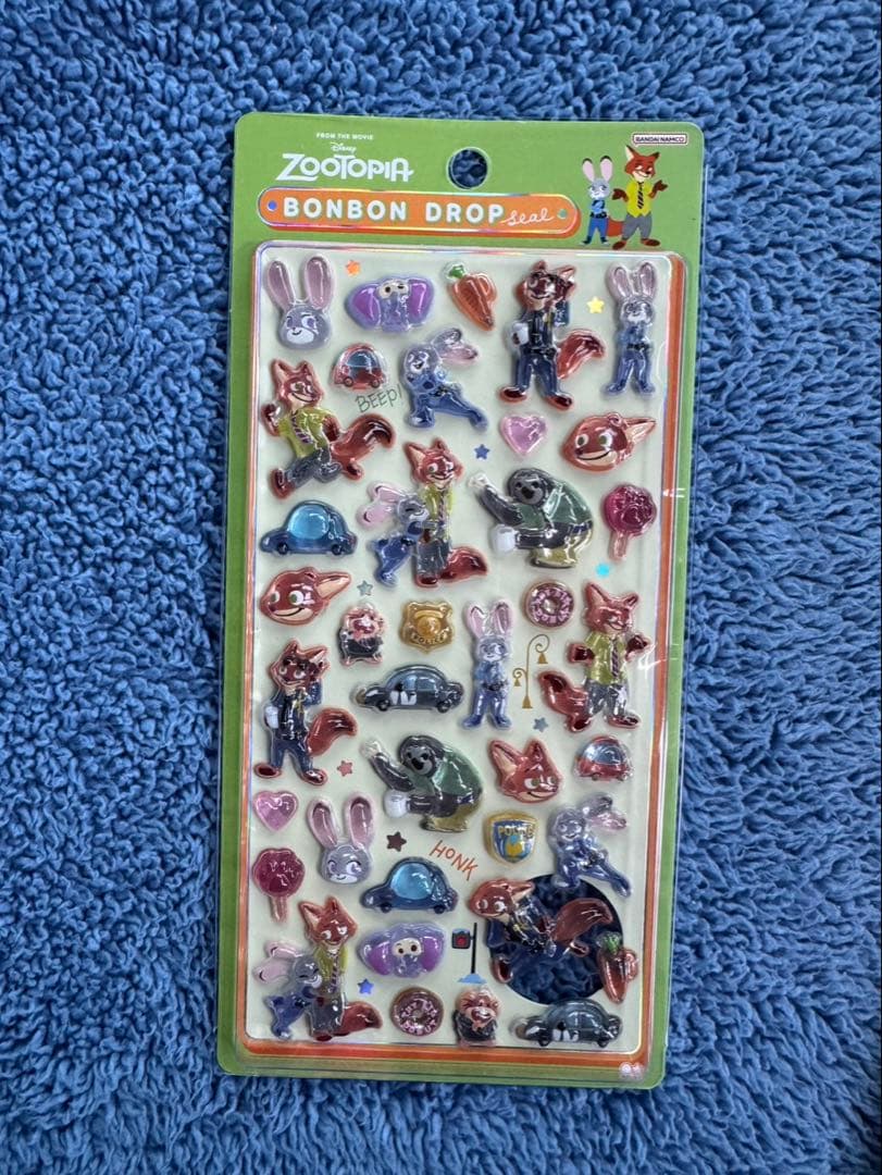 ボンボンドロップシール スティッチ　くまのプーさん　ズートピアセット　正規品
