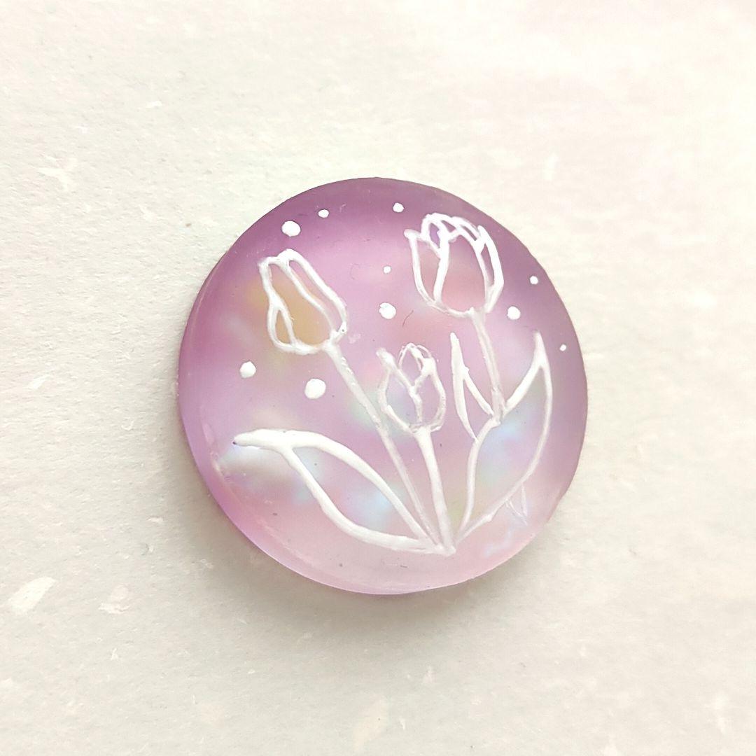 【777】ハンドメイド　レジン　ヘアゴム　ポニーフック