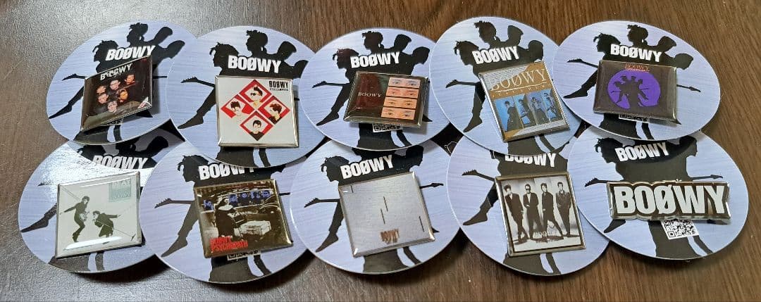 BOØWY ピンバッジ コンプリート10個セット