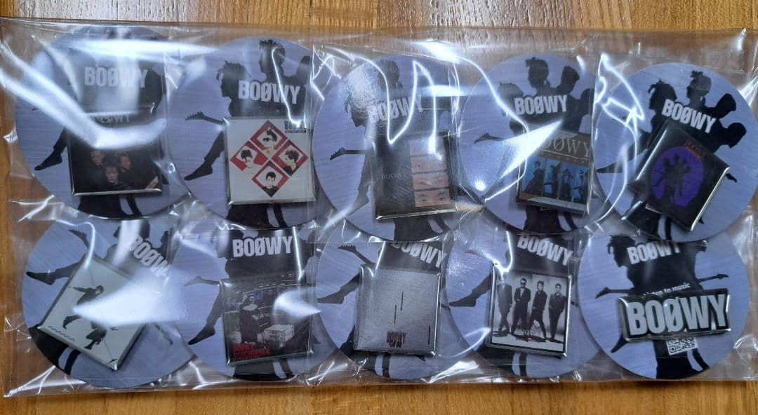 BOØWY ピンバッジ コンプリート10個セット