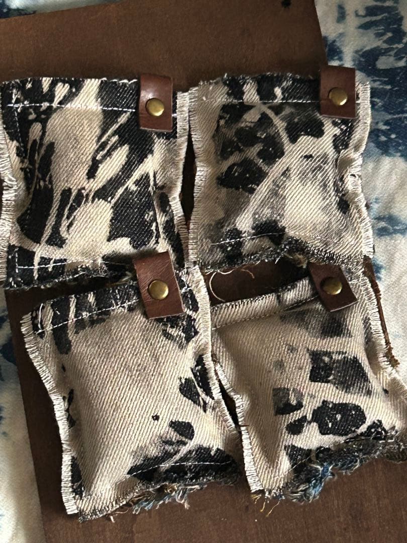 コラボ‼️染めデニムクッションタグカモフラNo.680