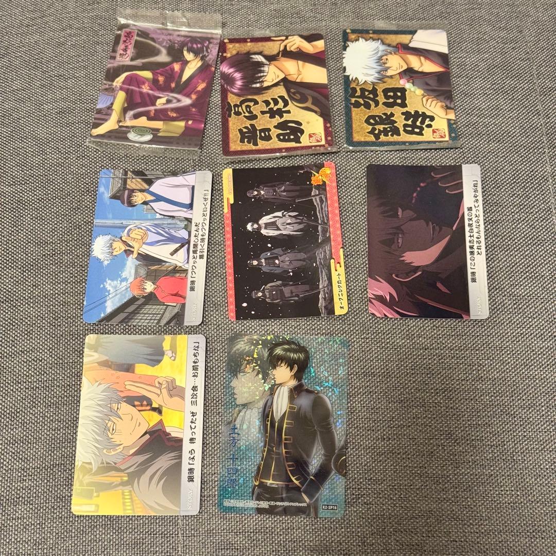 銀魂グッズ 大量セット カード ピンバッジ ぬいぐるみ 銀時 神楽 沖田 土方