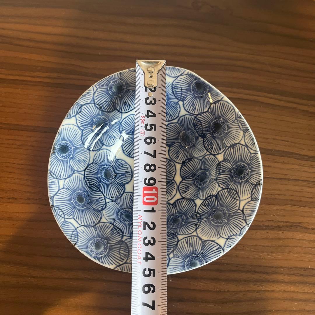 an##Ｍaｄu 青い花柄の陶器ボウル5個セット