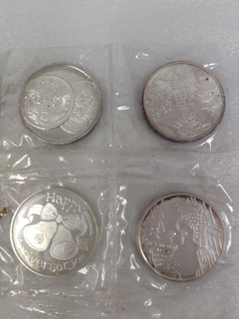 敬老貨幣セット 純銀メダル 6枚