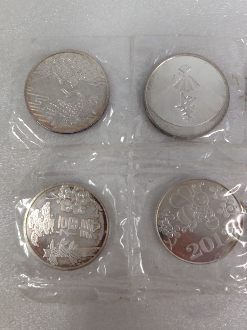 敬老貨幣セット 純銀メダル 6枚