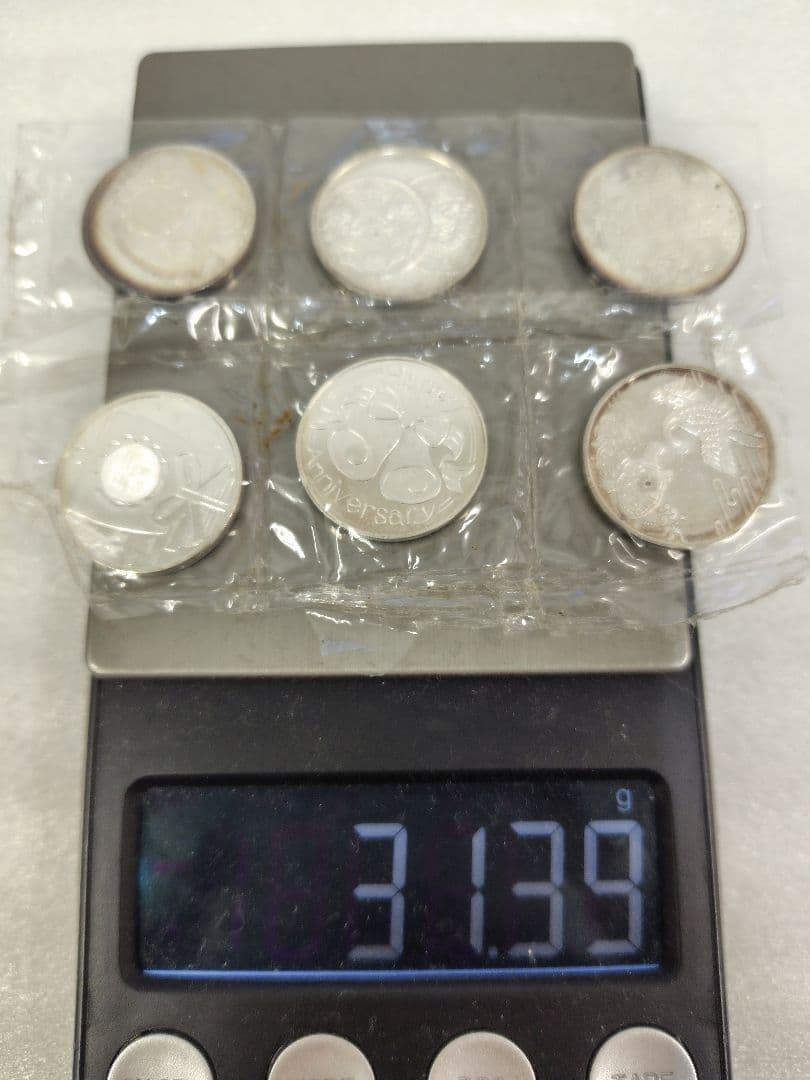 敬老貨幣セット 純銀メダル 6枚
