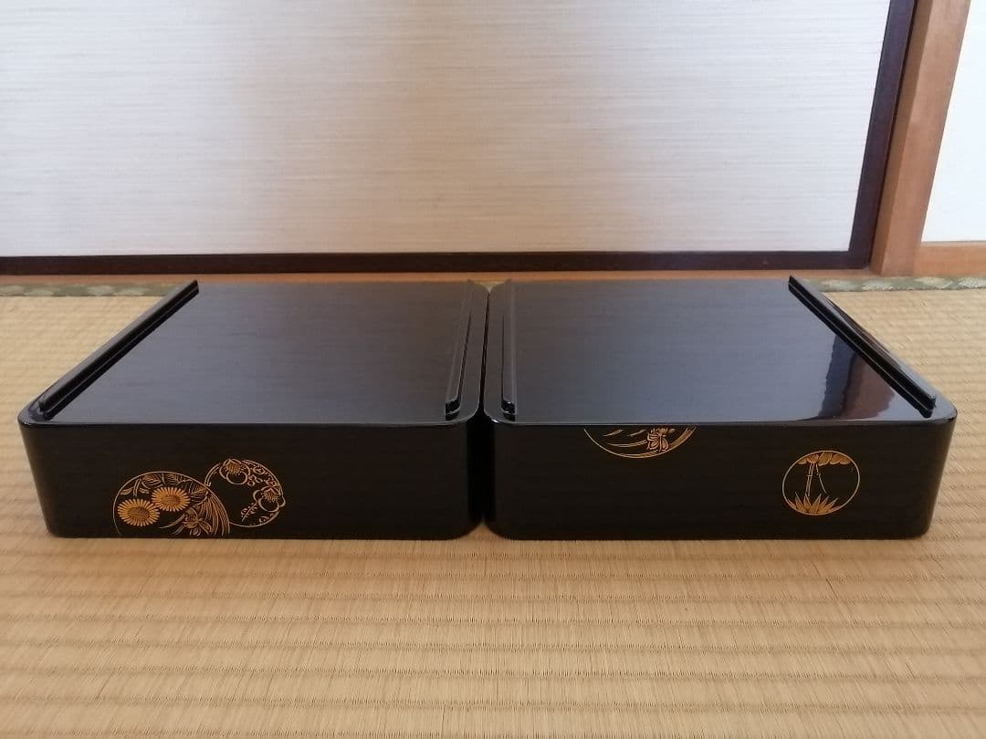 【輪島塗】最終値下げ　沈金　二段　重箱