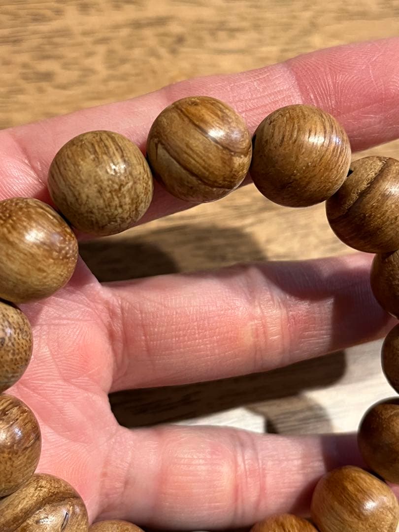 眞那伽沈香の数珠.仏珠.ブレスレット