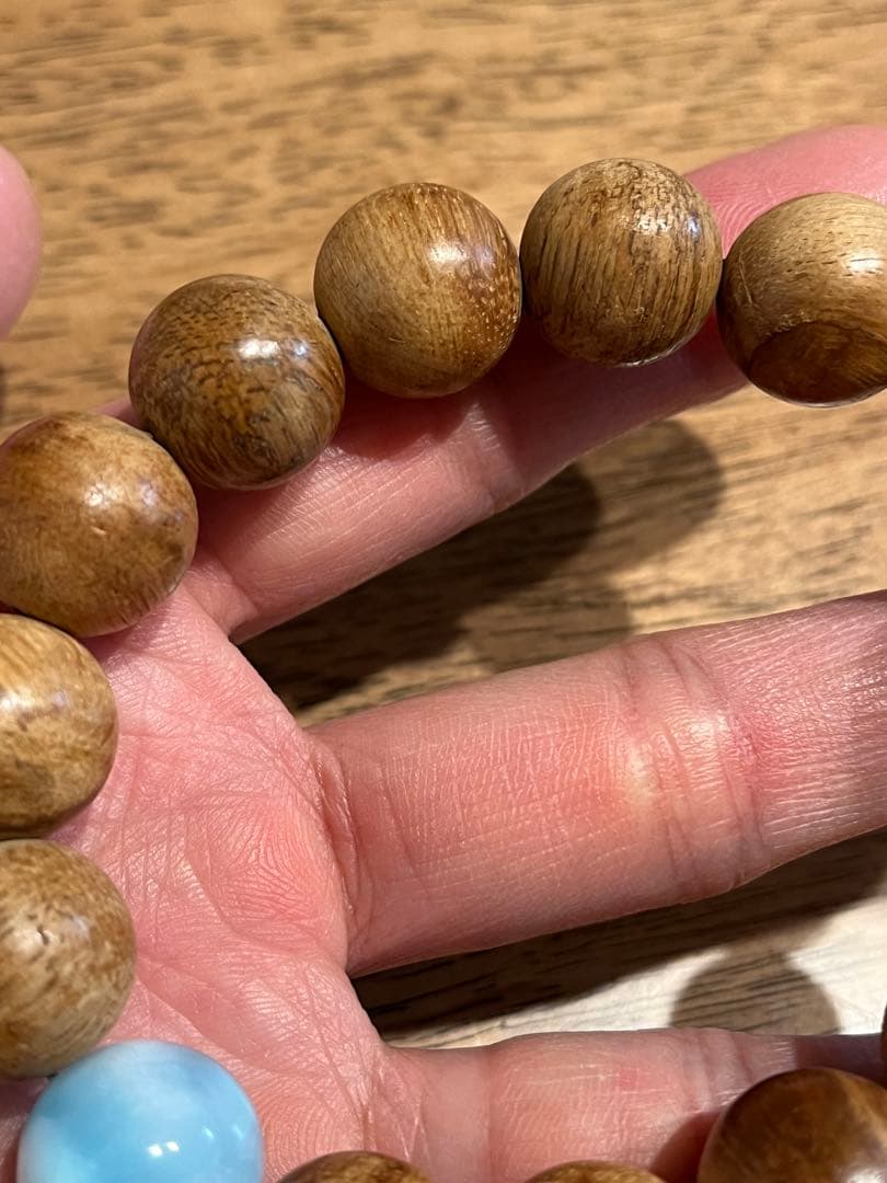 眞那伽沈香の数珠.仏珠.ブレスレット