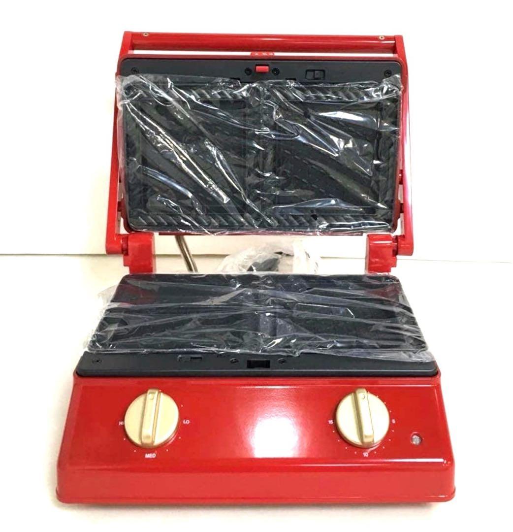 新品未使用品 BRUNO グリルサンドメーカーダブル RED