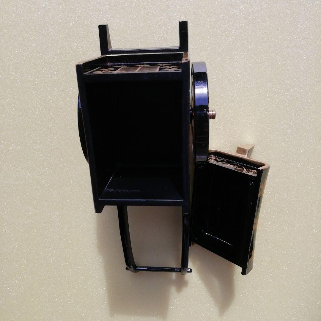 漆器　御所車　小物入れ飾り置物　昭和　購入　希少品