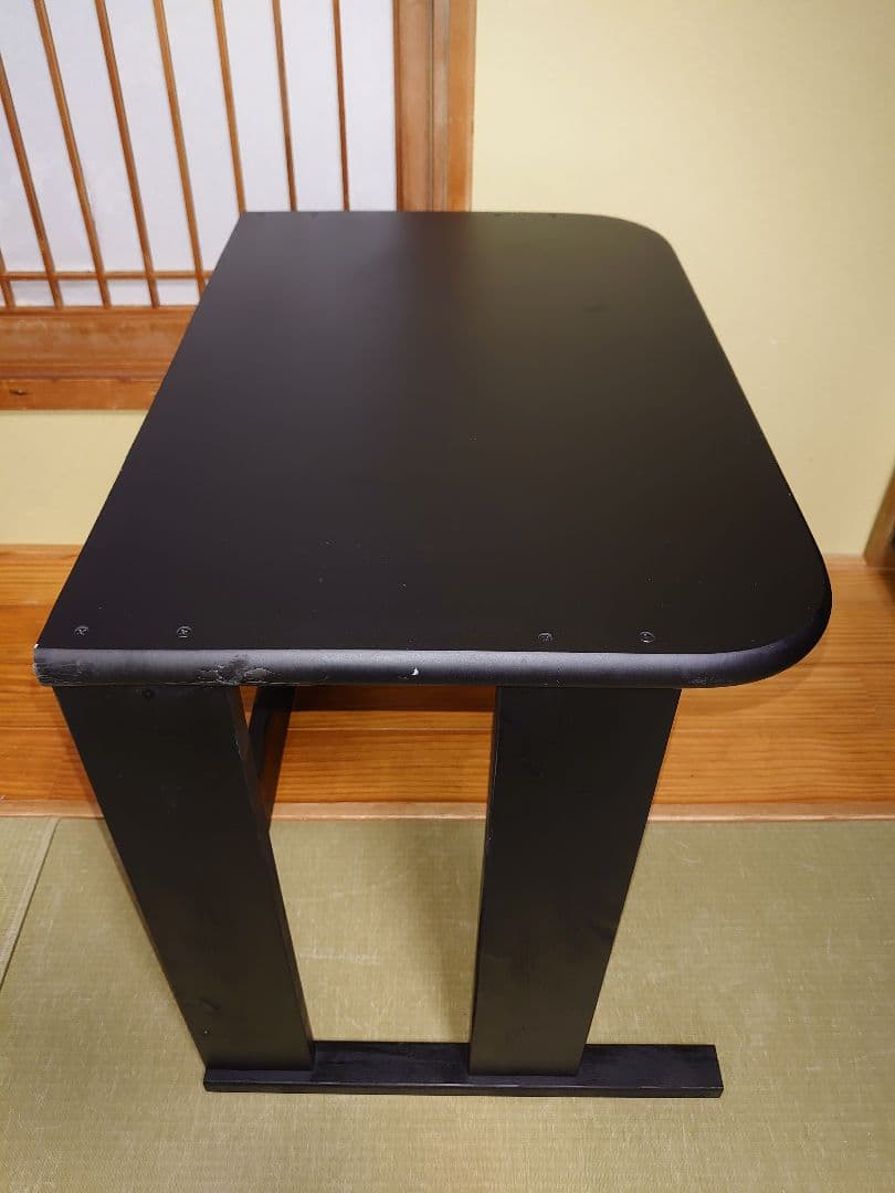 【累積119台目】１台用パチスロ実機の置き台（シンプルスタンド）★黒色に塗装済み