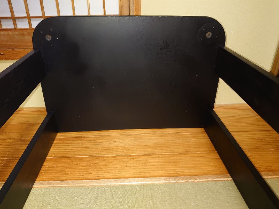 【累積119台目】１台用パチスロ実機の置き台（シンプルスタンド）★黒色に塗装済み