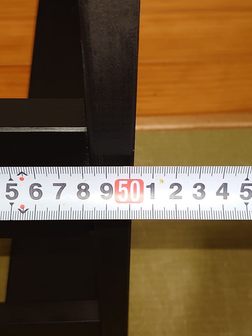 【累積119台目】１台用パチスロ実機の置き台（シンプルスタンド）★黒色に塗装済み