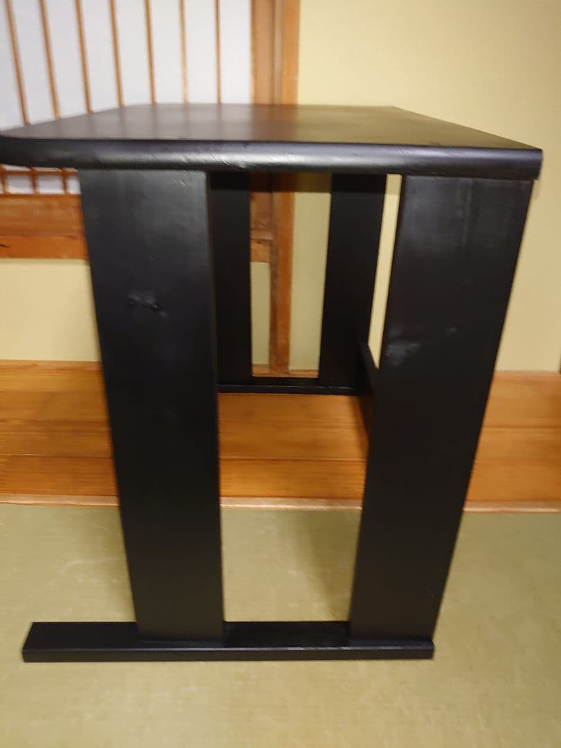 【累積119台目】１台用パチスロ実機の置き台（シンプルスタンド）★黒色に塗装済み