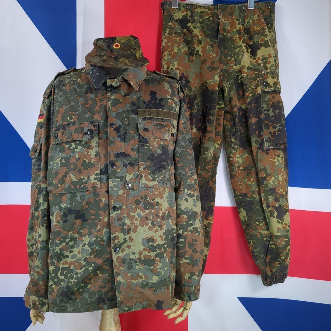 ドイツ軍フレクターカモ迷彩ジャケット＆パンツ＆キャップの３点2月末までの値下げ