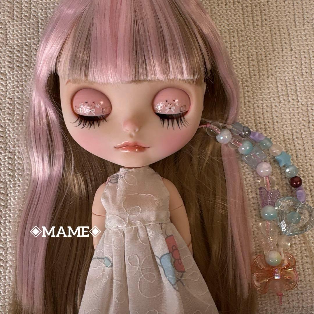 アイシードールカスタム ♡白肌・ピンクブロンドストレート♡