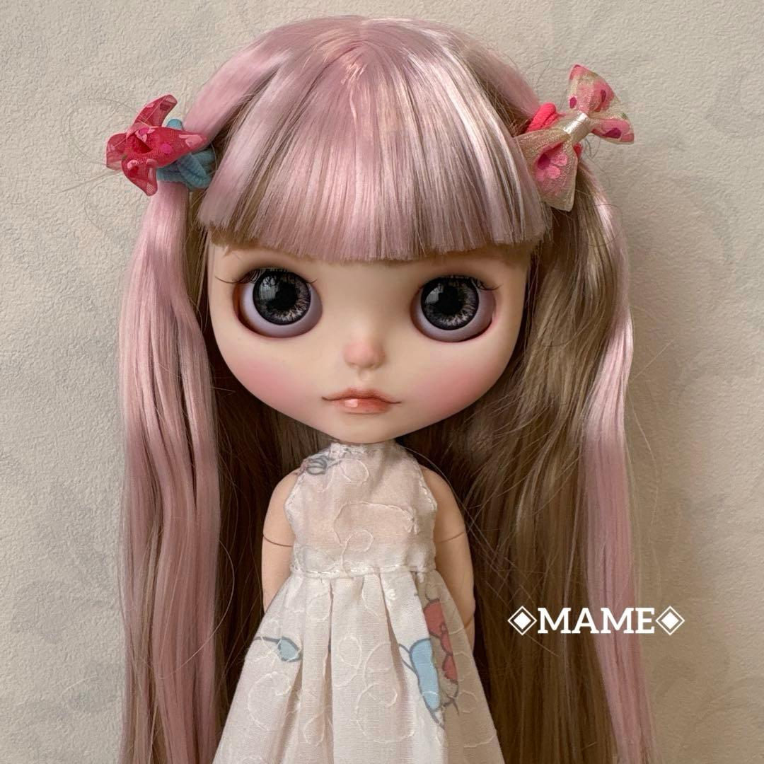 アイシードールカスタム ♡白肌・ピンクブロンドストレート♡