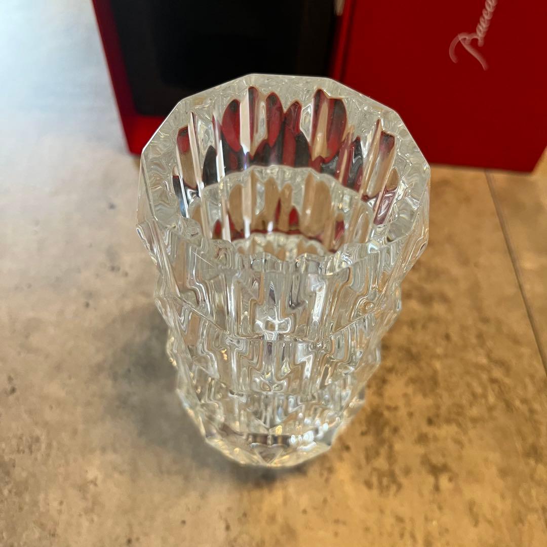 極美品 Baccarat バカラ ルクソール フラワー ベース 花瓶 元箱