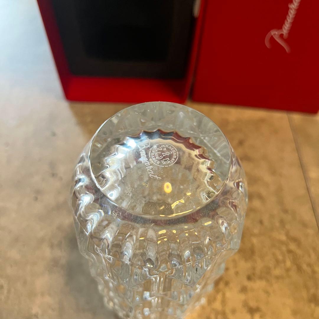 極美品 Baccarat バカラ ルクソール フラワー ベース 花瓶 元箱