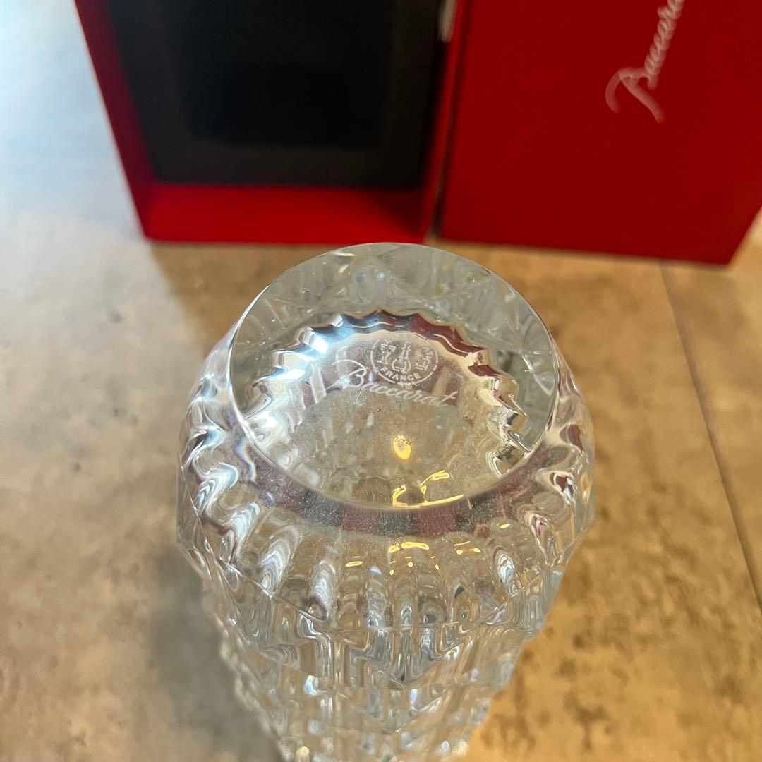 極美品 Baccarat バカラ ルクソール フラワー ベース 花瓶 元箱
