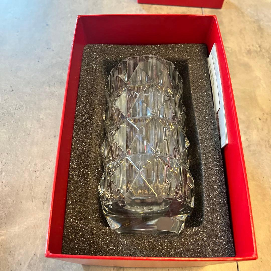 極美品 Baccarat バカラ ルクソール フラワー ベース 花瓶 元箱
