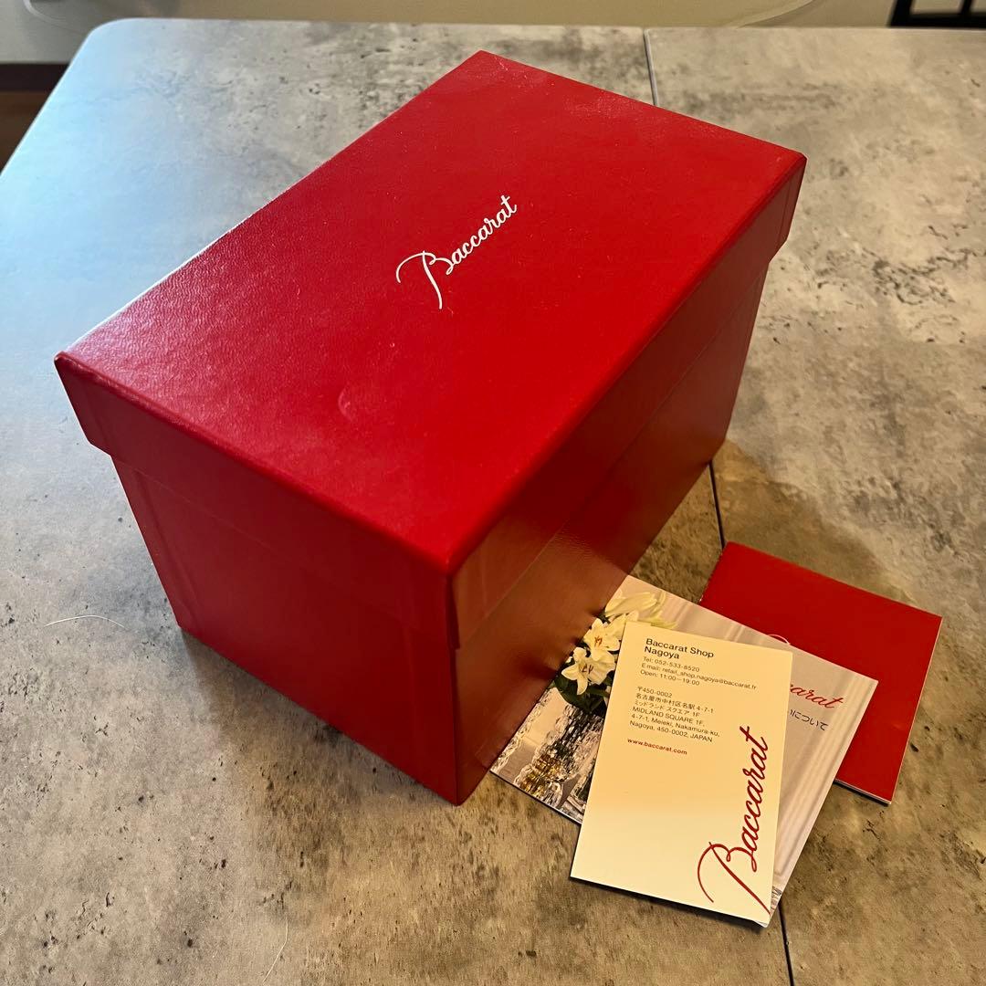 極美品 Baccarat バカラ ルクソール フラワー ベース 花瓶 元箱