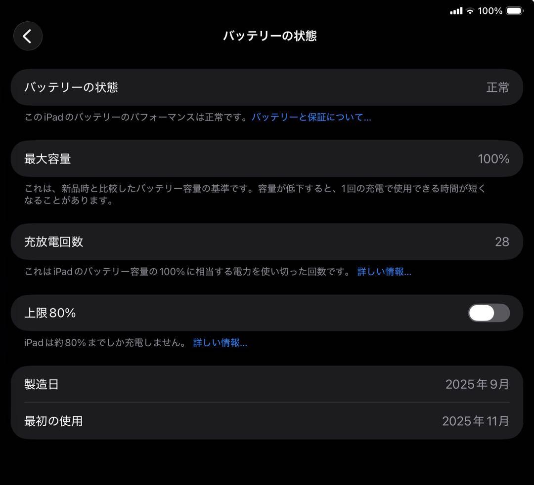 iPad mini 7シルバー + ブラックカバー