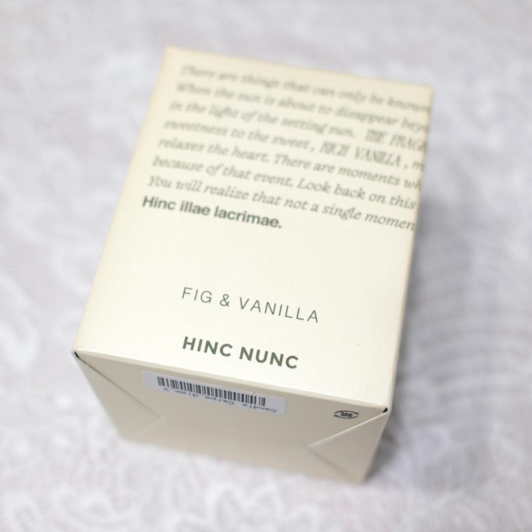 【未使用】HINC NUNK FIG & VANILLAキャンドル