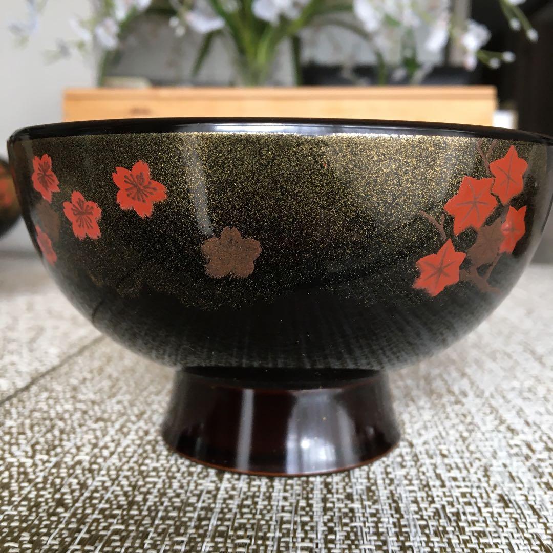 会津塗　吸物椀　5客セット