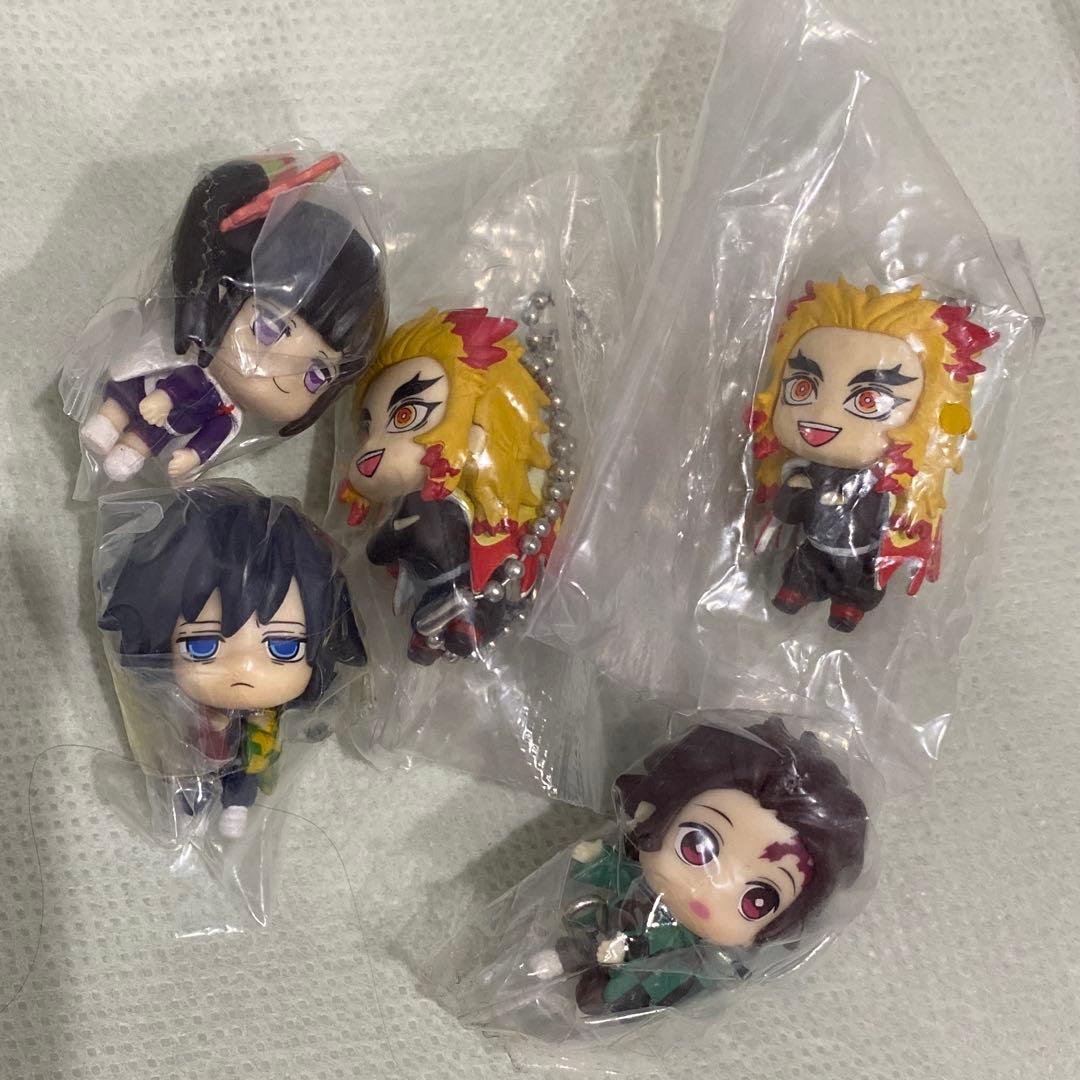 鬼滅の刃 冨岡義勇 つまんでつなげてマスコット 煉獄 炭治郎 カナヲ 5点