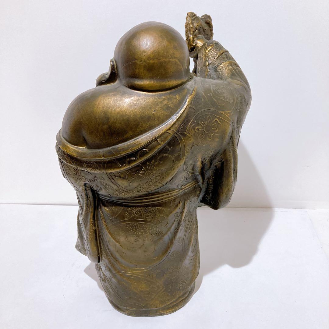 ☆布袋像 縁起物 七福神 置物 オブジェ 骨董品 58cm 19kg