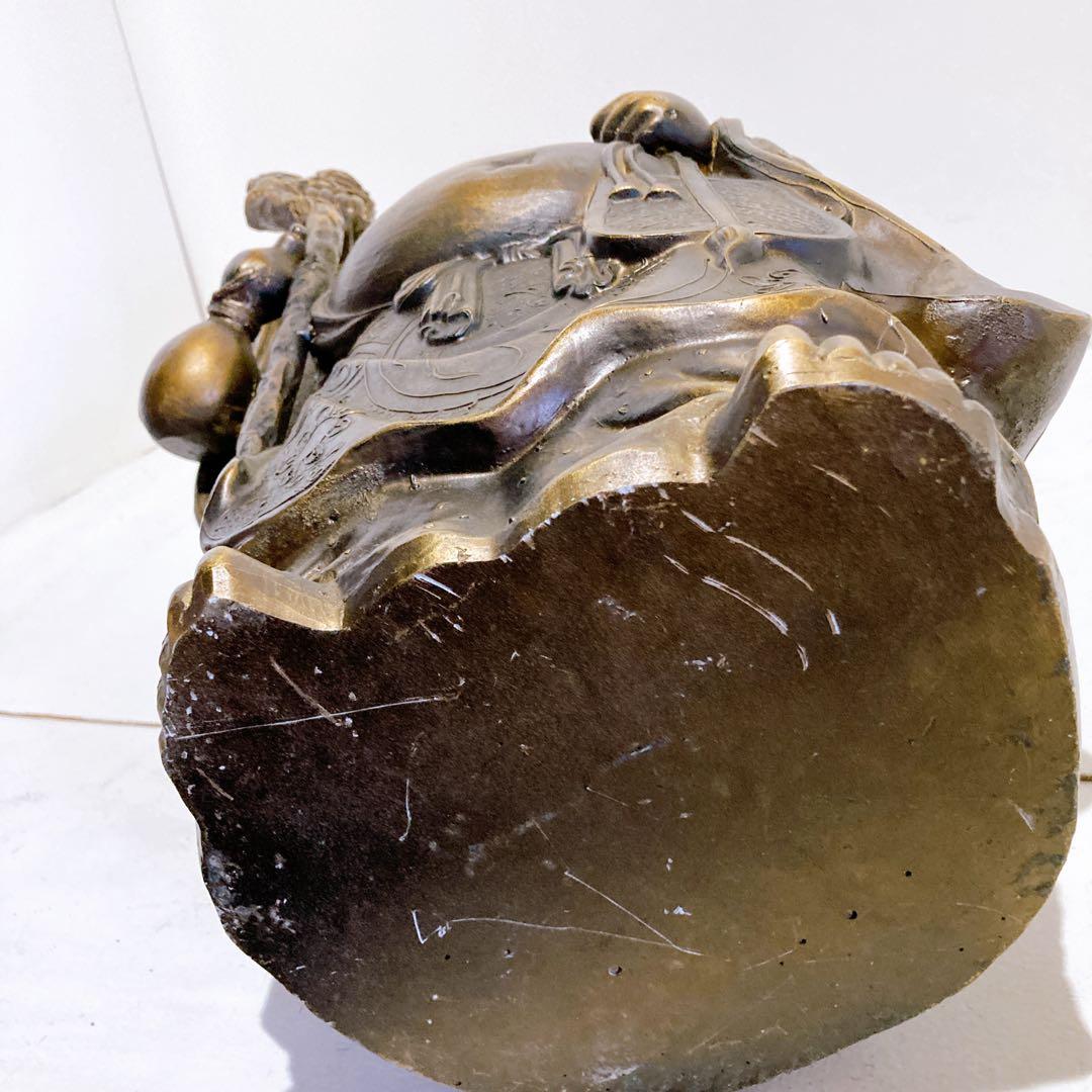 ☆布袋像 縁起物 七福神 置物 オブジェ 骨董品 58cm 19kg