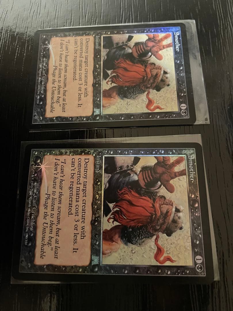 MTG foil 燻し/Smother ONS 初版　英語2枚