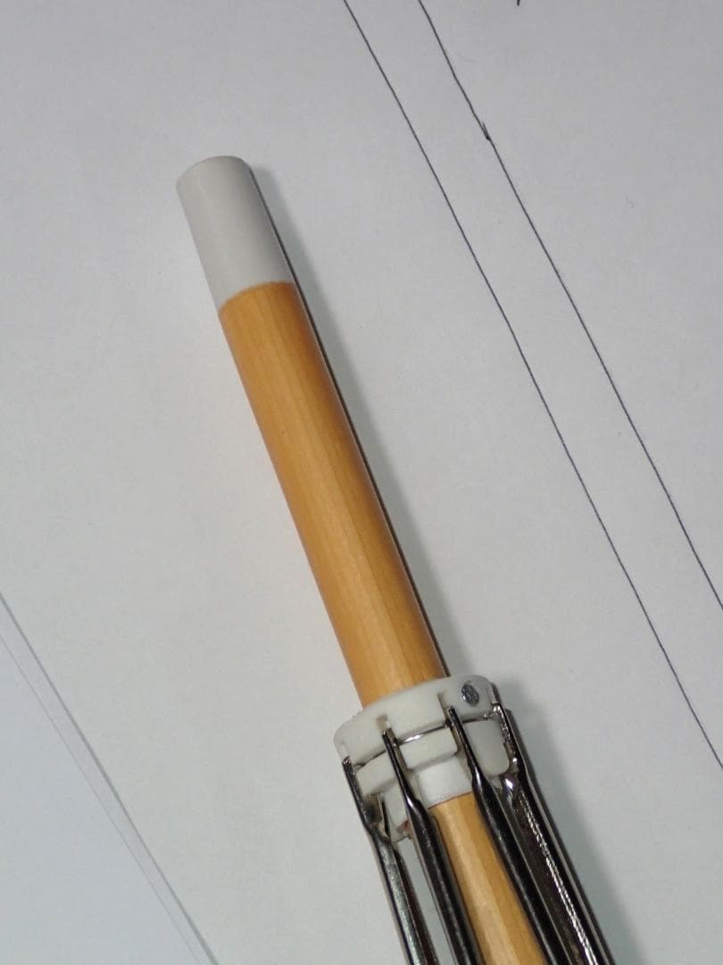 日傘作りキット 3本セット〈白木軸　竹手元　露先・木製（茶色）)